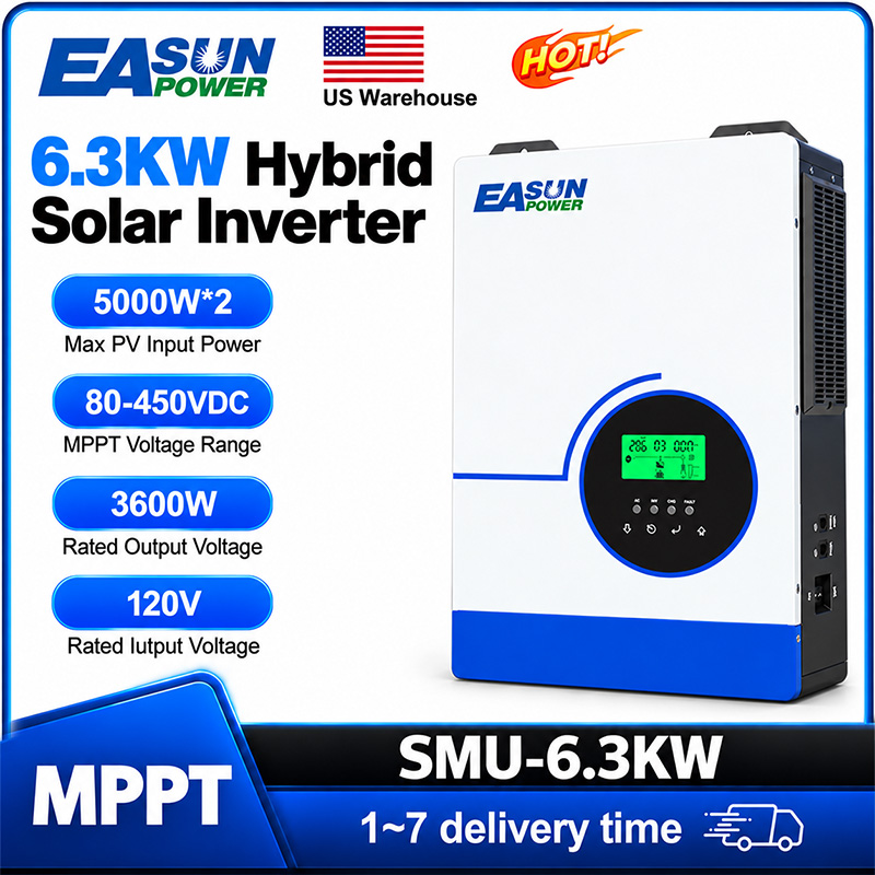 EASUN POWER 6300W Hybrid Solar - огляд і ціна Grid Tie Inverter Limiter 2000W