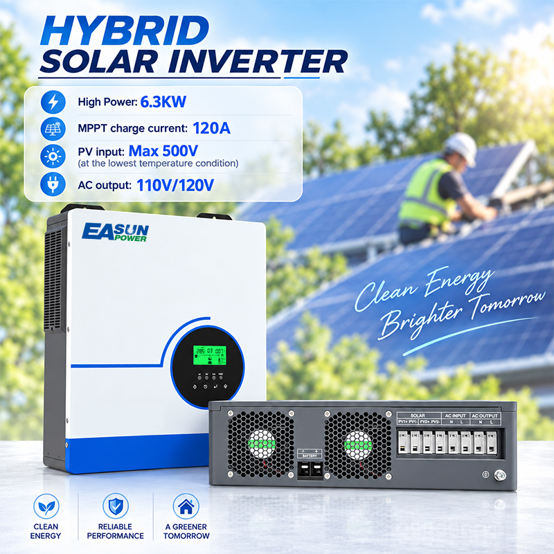 EASUN POWER 6300W Hybrid Solar - огляд і ціна Grid Tie Inverter Limiter 2000W